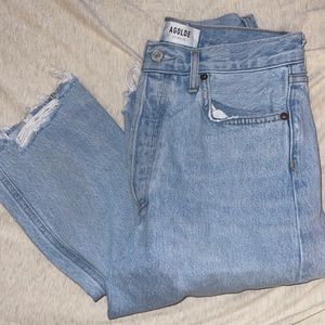 High Rise Straight Leg Agolde jeans, Size 26.